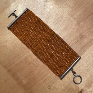 Orange Beaded Bracelet